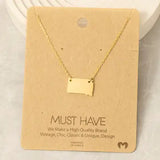 South Dakota State Pendant Necklace