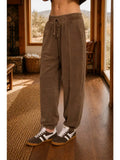 Drawstring Elastic Cuff Lounge Pants
