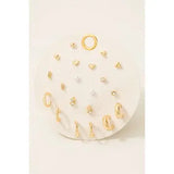 Heart Pearl Gem Mixed Hoop Earrings