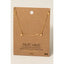 Gold Dipped Mini Clover Station Charms Necklace