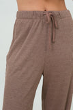 High Rise Ribbed Drawstring Pants