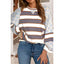 Striped Floral Patchwork Long Sleeve Top
