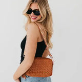 Woven Willow Crossbody Brown