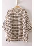 Textured Stripe Knit Top