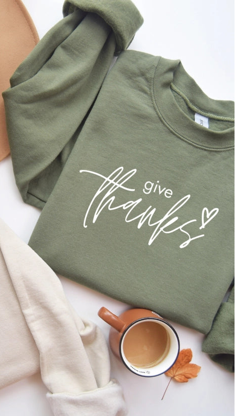 Give Thanks Fall Sweatshirt
