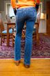 Mid Rise Thermal Bootcut Dark Jean