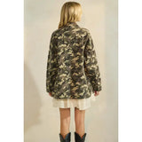 Oversized Camo Denim Jacket