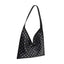 Tori Studded Black Hobo Bag