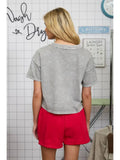 Vneck Boxy Knit Top