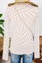Checkered Pattern Mesh Tan