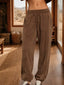 Drawstring Elastic Cuff Lounge Pants