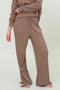 High Rise Ribbed Drawstring Pants