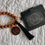 Mama Wristlet Keychain Wallet- Solid Wood