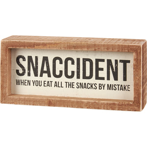 Inset Box Sign - Snaccident