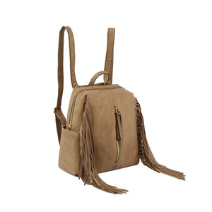 Tassle Convertible Backpack/Crossbody